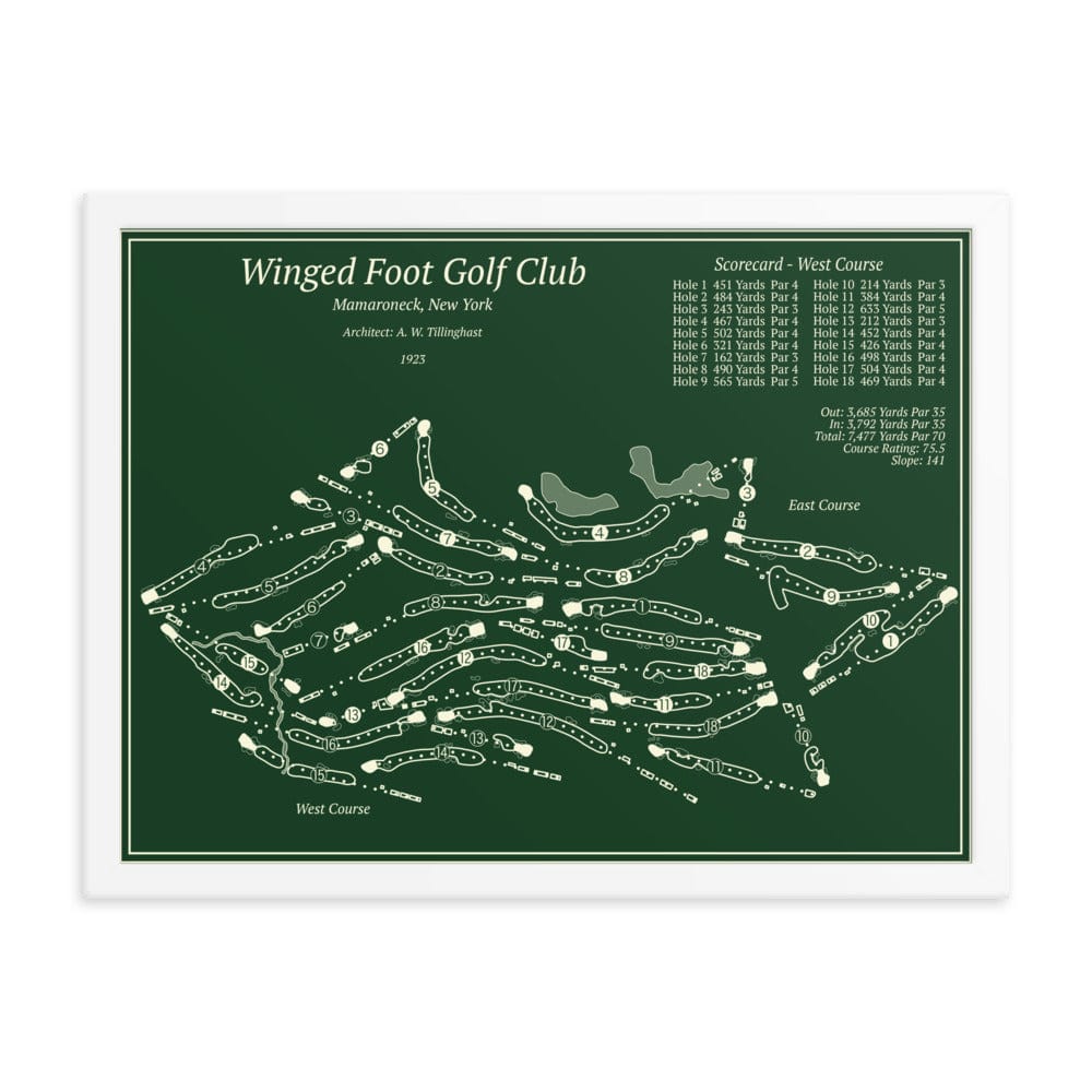 Winged Foot Golf Club Course Maps