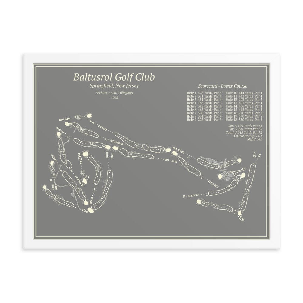 Baltusrol Golf Club Course Maps