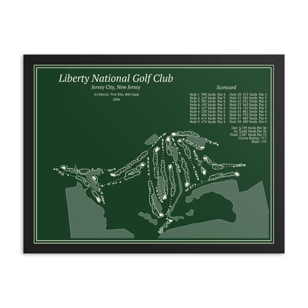 Liberty National Golf Club Course Maps