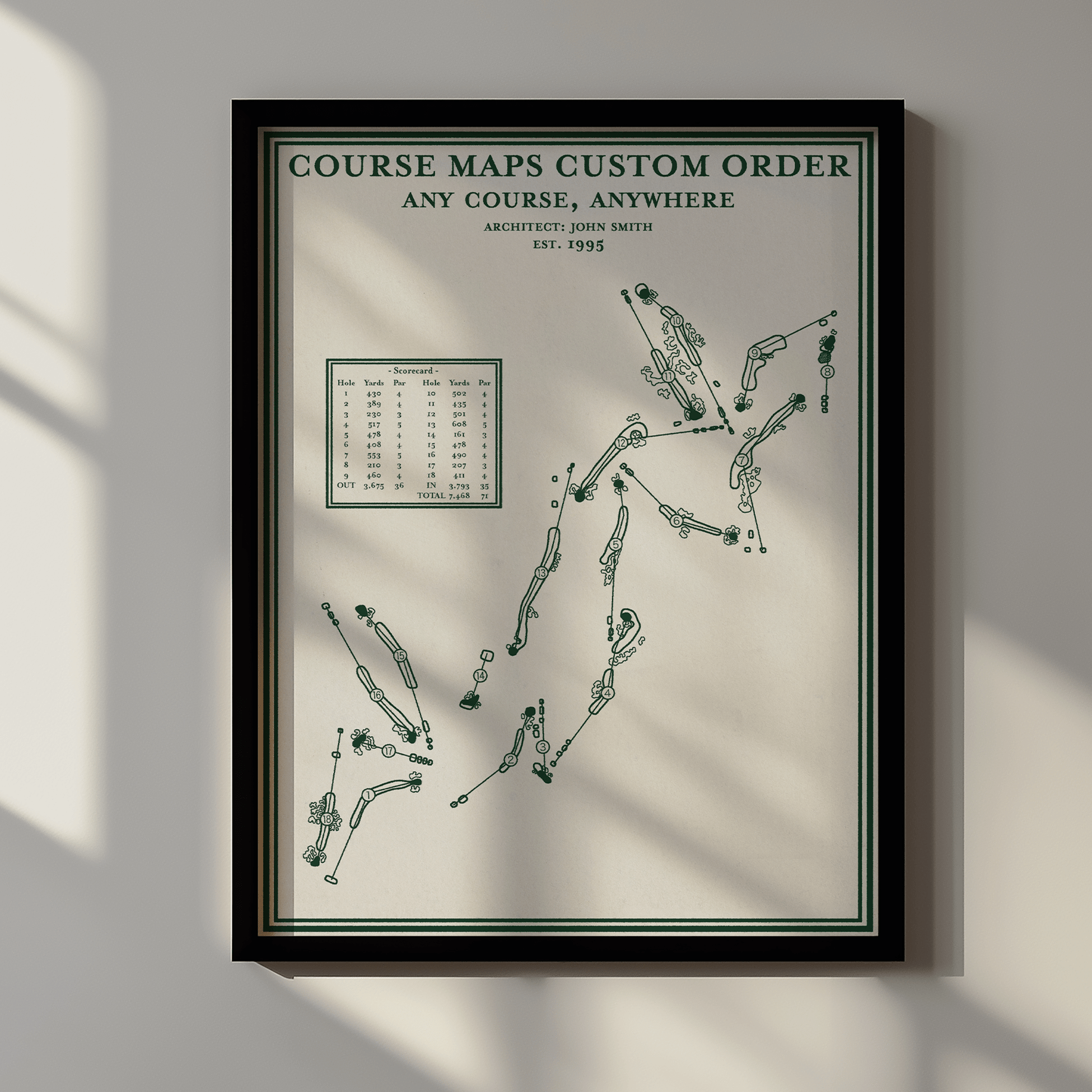 Course Maps Custom Order