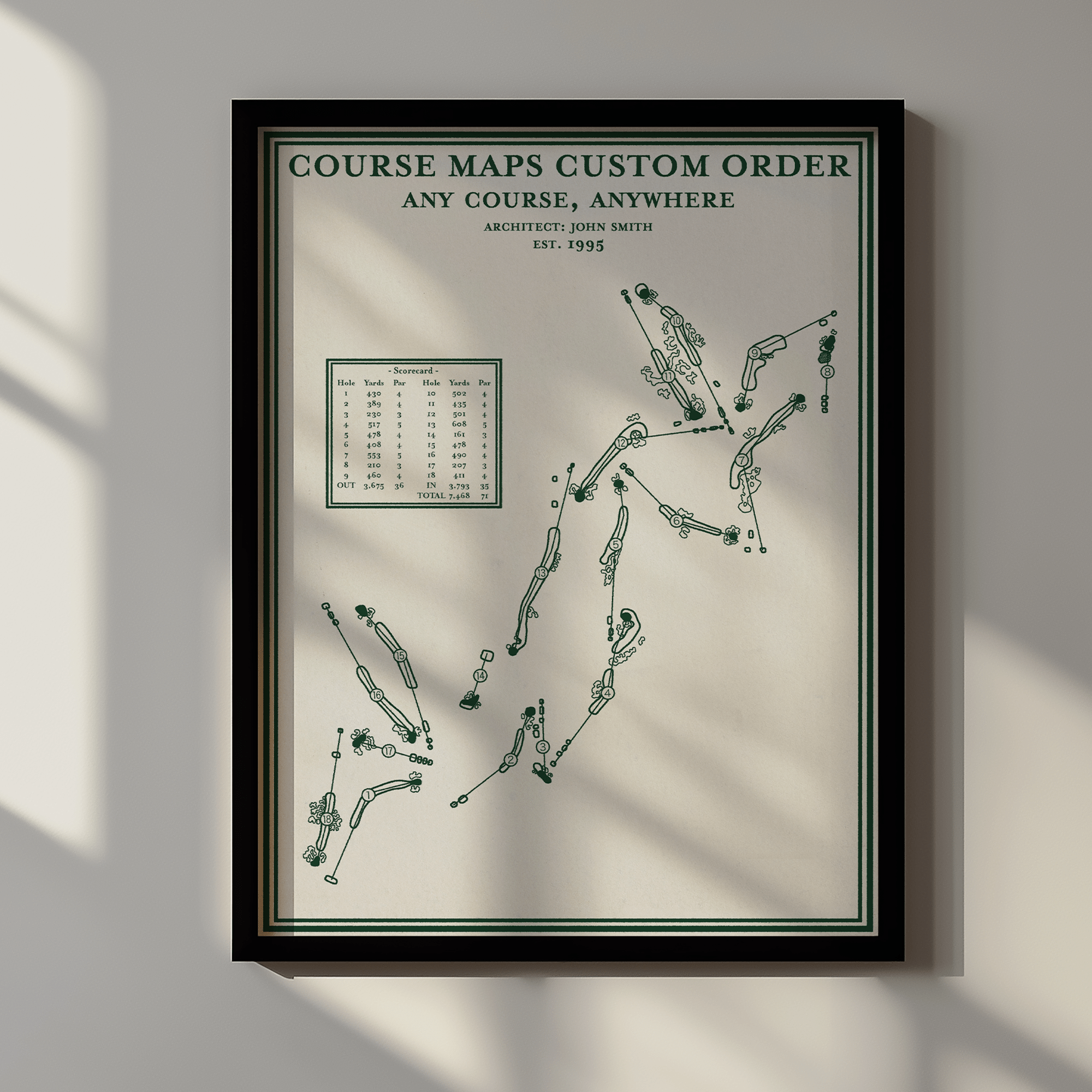Course Maps Custom Order