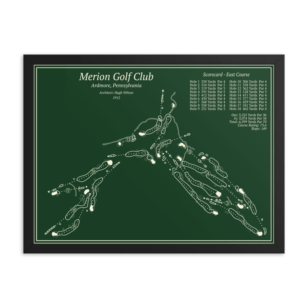 Merion Course Layout Merion Golf Club - East Course – Course Maps
