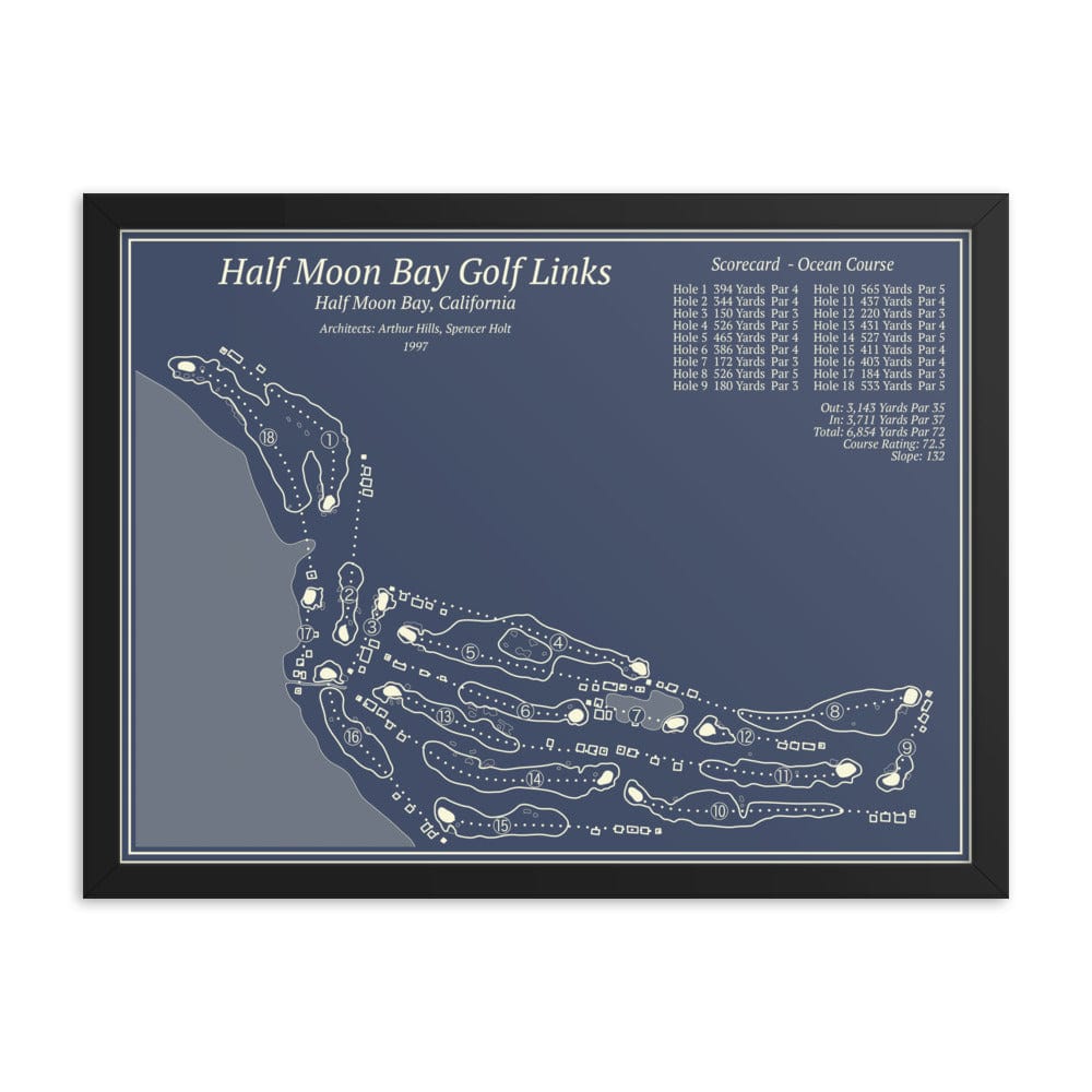 Half Moon Bay Golf Links - Ocean Course – Course Maps