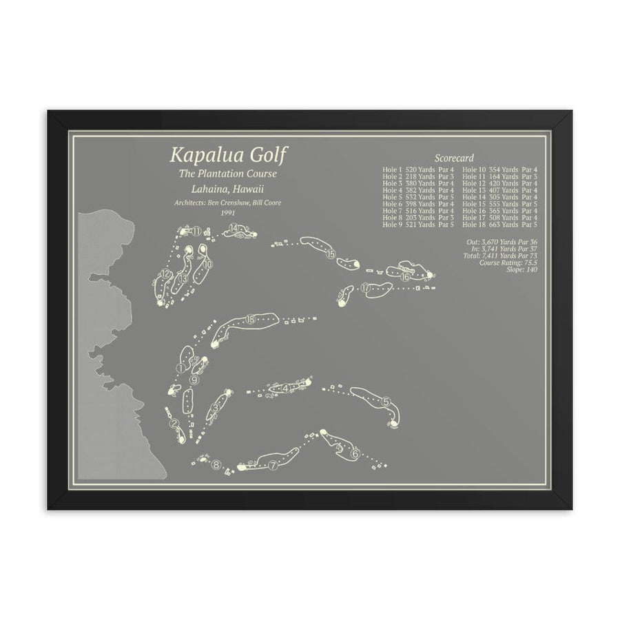 Kapalua - The Plantation Course – Course Maps