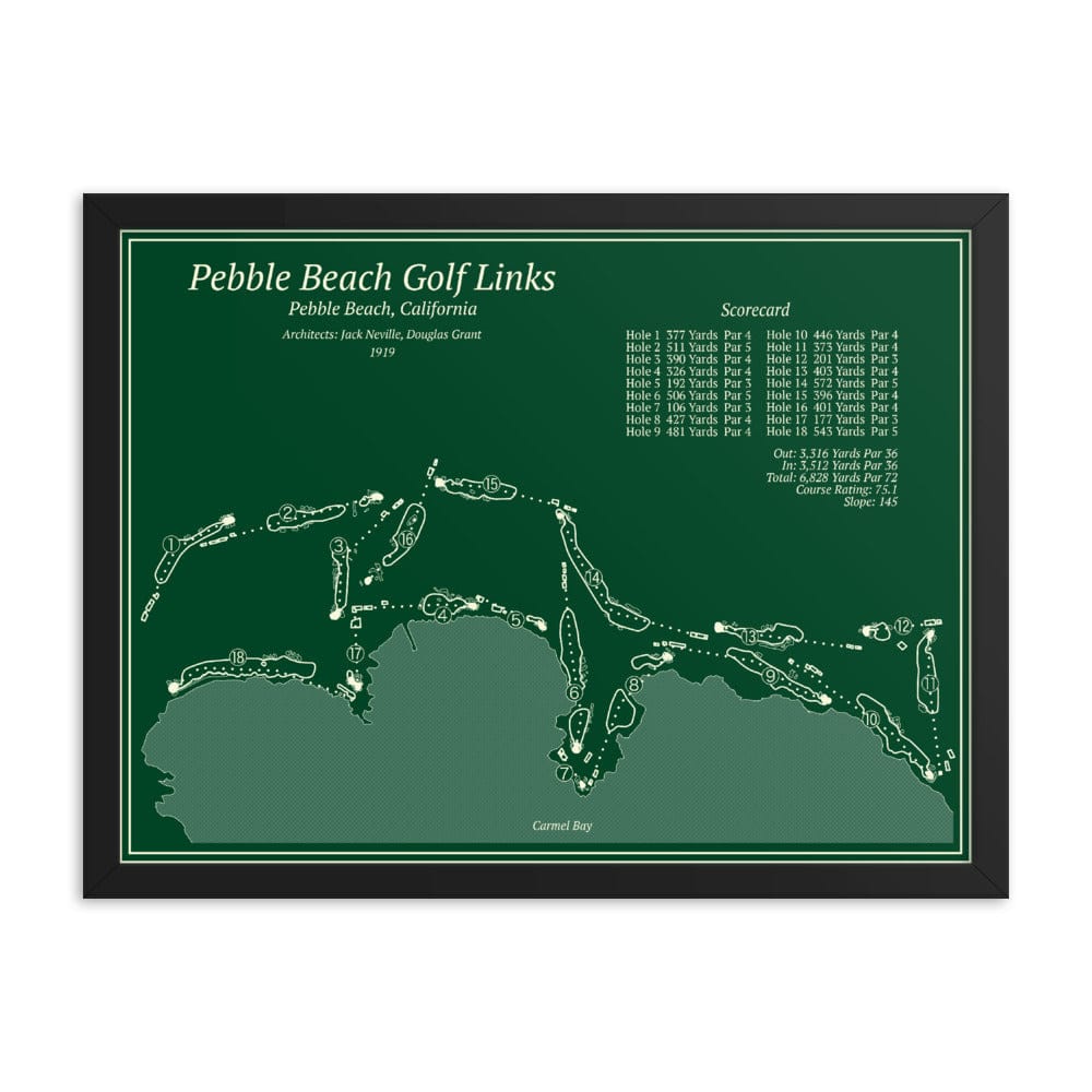 Stue utilsigtet nummer Pebble Beach Golf Links – Course Maps